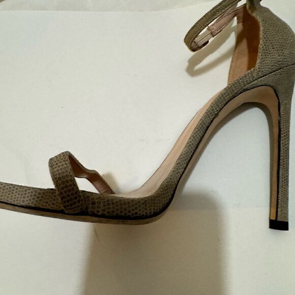 Stuart Weitzman Nudist Heel size 8 snake print accent - Picture 8 of 15